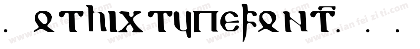 Gothic typefont字体转换
